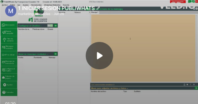 publiwhats, programa, WhatsApp, mensajes masivos, ecuador