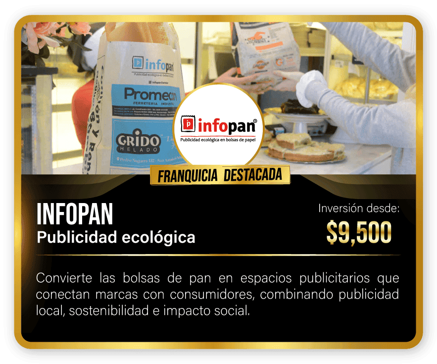 INFOPAN PUBLICIDAD IMPRESA EN BOLSAS DE PAN Y ENTREGADO A CLIENTE