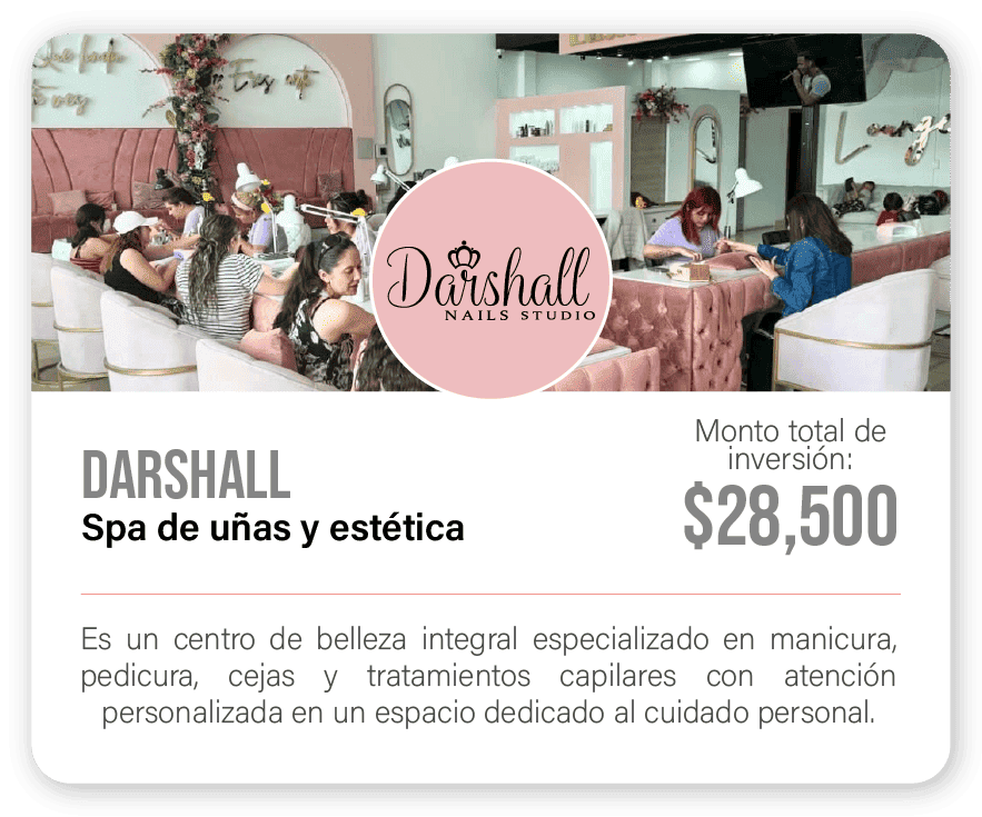 DARSHALL SPA DE UÑAS ESPECIALIZADA CON INSTALACIONES COMPLETAS Y ELEGANTES